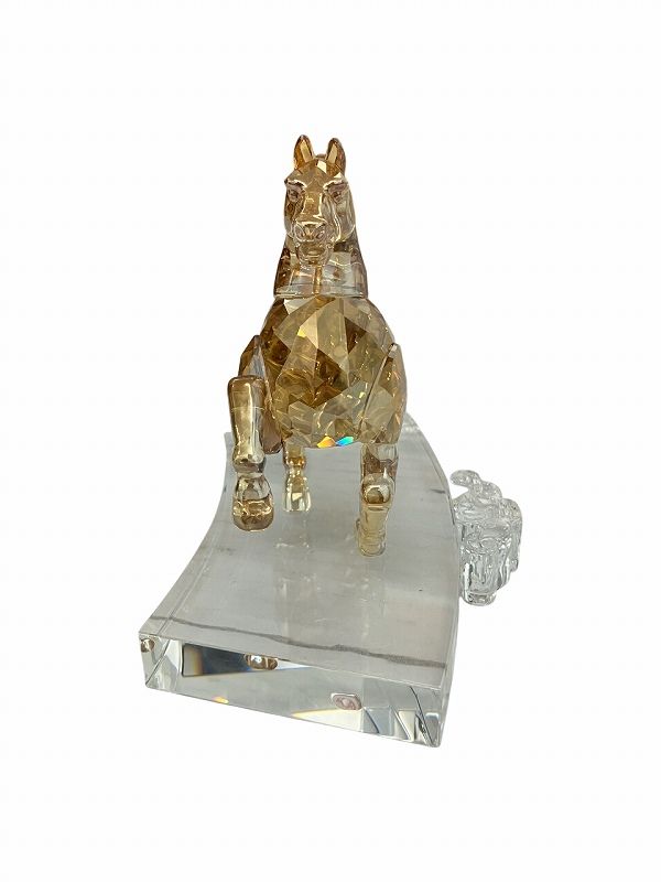 SWAROVSKI】スワロフスキー廃盤品 ロッキングホースゴールドコーティング