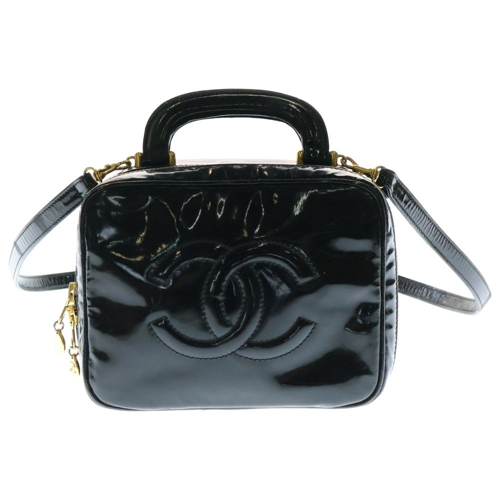 CHANEL ロゴ バニティ ショルダーバッグ ブラック gallery-rare_10075005