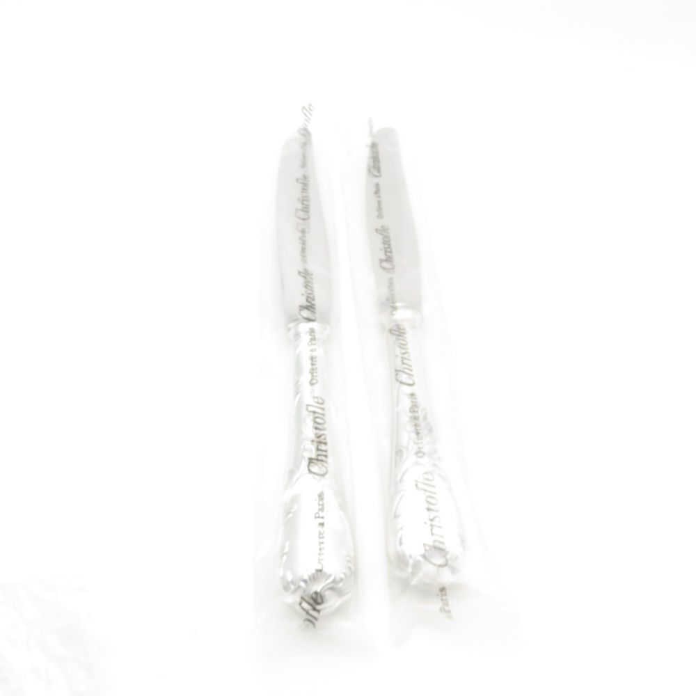 ♥ Christofle クリストフル マルリー テーブルナイフ 2点 シルバー ペア 24.5cm カトラリー SC9172B3