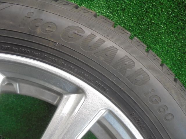 5FQ438 CCH 155 65R14 ヨコハマタイヤ iceGUARD iG60 スタッドレスタイヤ アルミホイール4本セット FFCRYSTALESIA_COM
