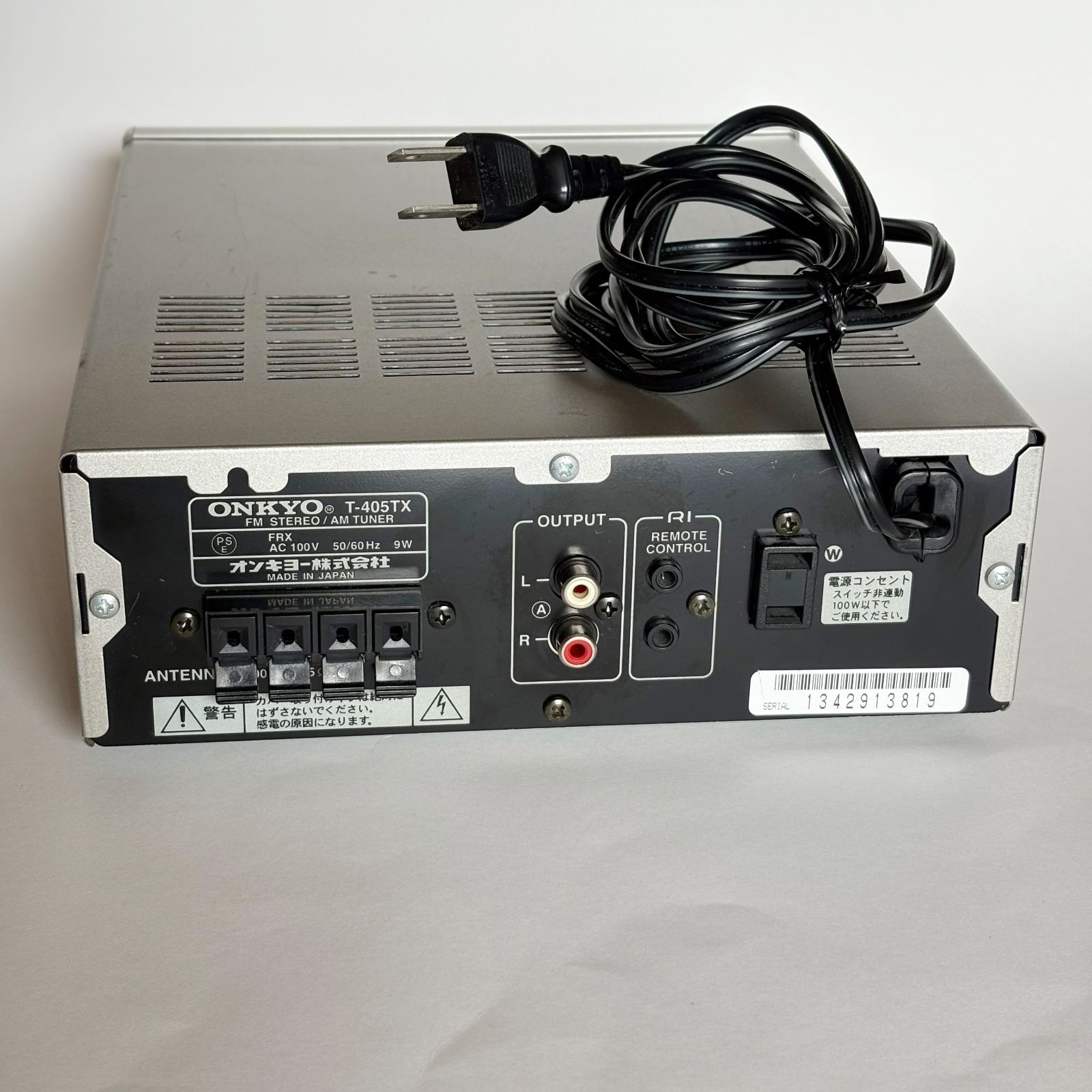 ONKYO FM・AMラジオ チューナー T-405TX (TU00125) 【公式通販】