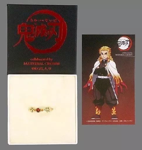 銀製品・指輪・アクセサリー　[専用BOX・ギャランティーカード欠品] 煉獄杏寿郎 イメージリング弐 5号 「鬼滅の刃×MATERIAL CROWN」 中古】銀製品・指輪・アクセサリー(キャラクター) 煉獄杏寿郎