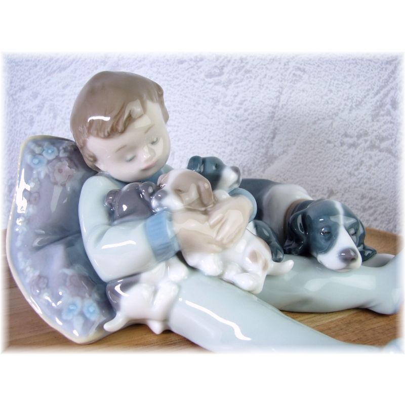 【美品/絶版品】リヤドロ フィギュリン みんなおねんね　LLADRO TodosDorimiendo SweetDreams/ 24d001