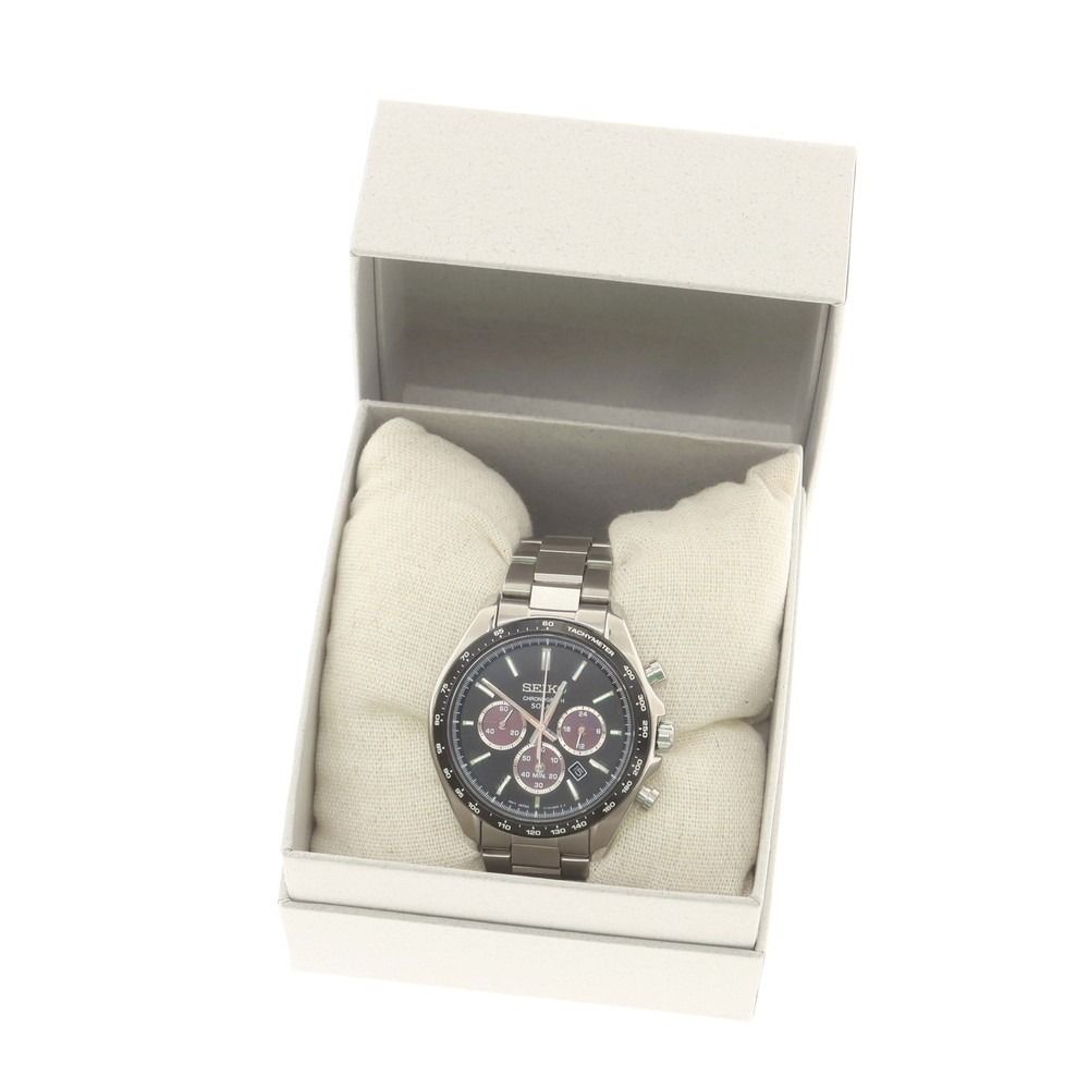 中古】セイコー SEIKO V175-0FA0 ソーラー クロノグラフ 腕時計
