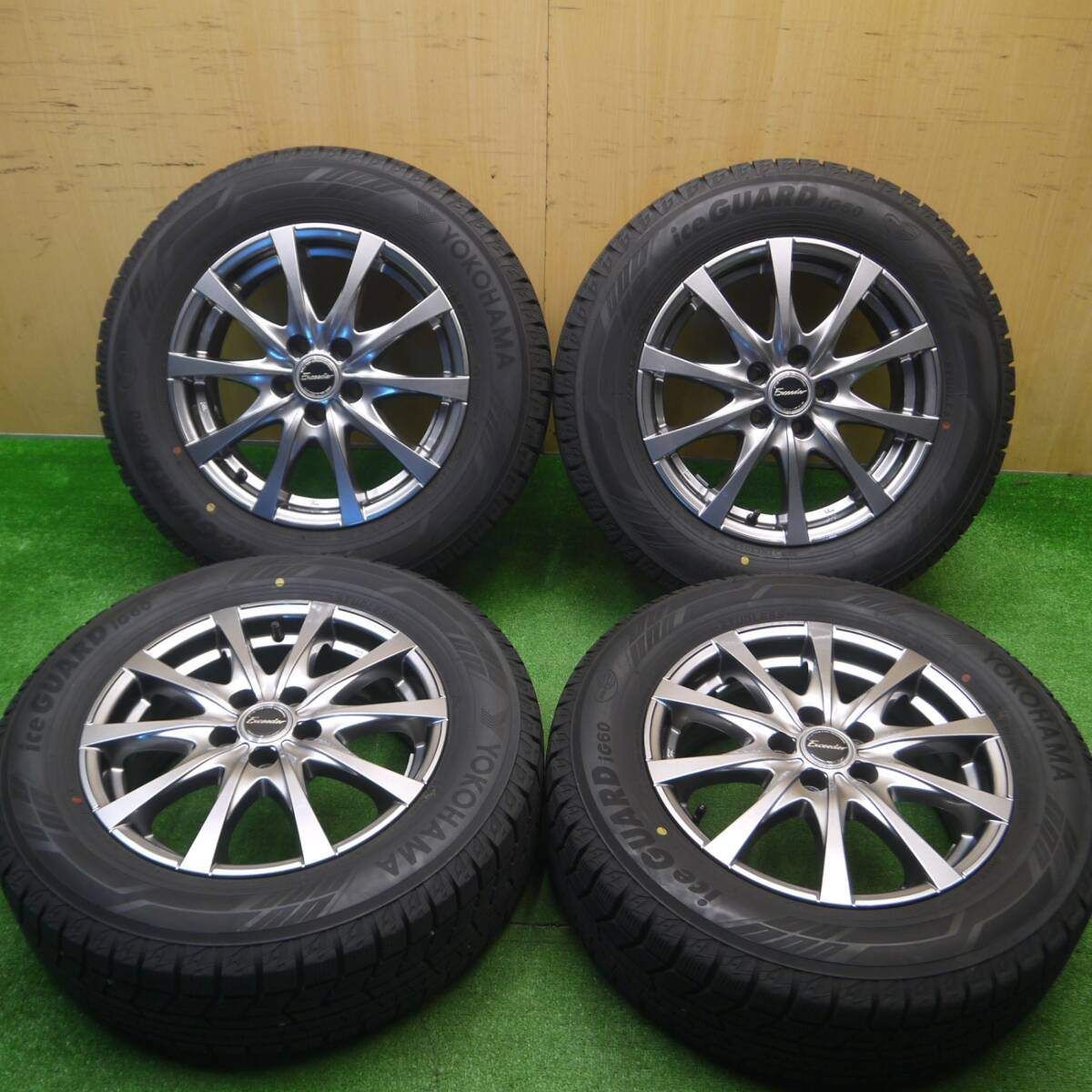 ☆送料込☆バリ溝☆ヨコハマ アイスガード IG60 195/65R15 4本 バリ溝！22年 9.5分☆プリウス等 195/65R15 スタッドレス