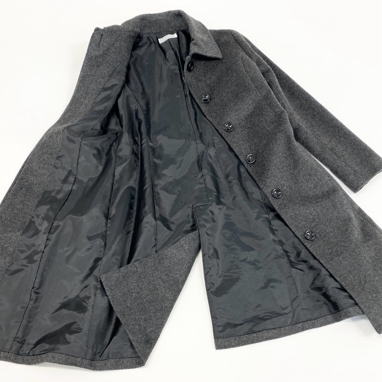 BARNEYS NEW YORK カシミヤ100%グレー ロングコート 【公式通販】