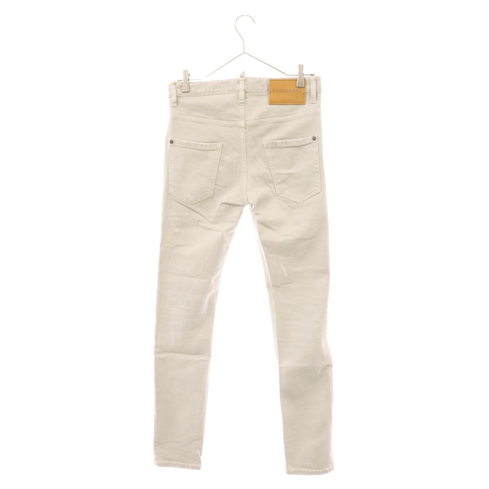 DSQUARED2 (ディースクエアード) 21SS TRASH WASH SUPER TWINKY JEAN S71LB0885 スーパーツインキー  ジーンズ ダメージ加工デニムパンツ グレー