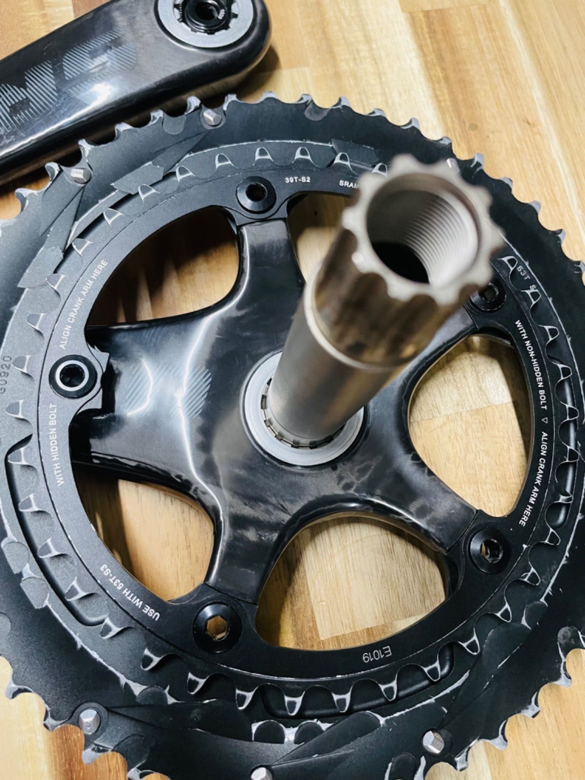 SRAM RED22 クランクセット GXP 53-39T 172.5mm BCD130 カーボン