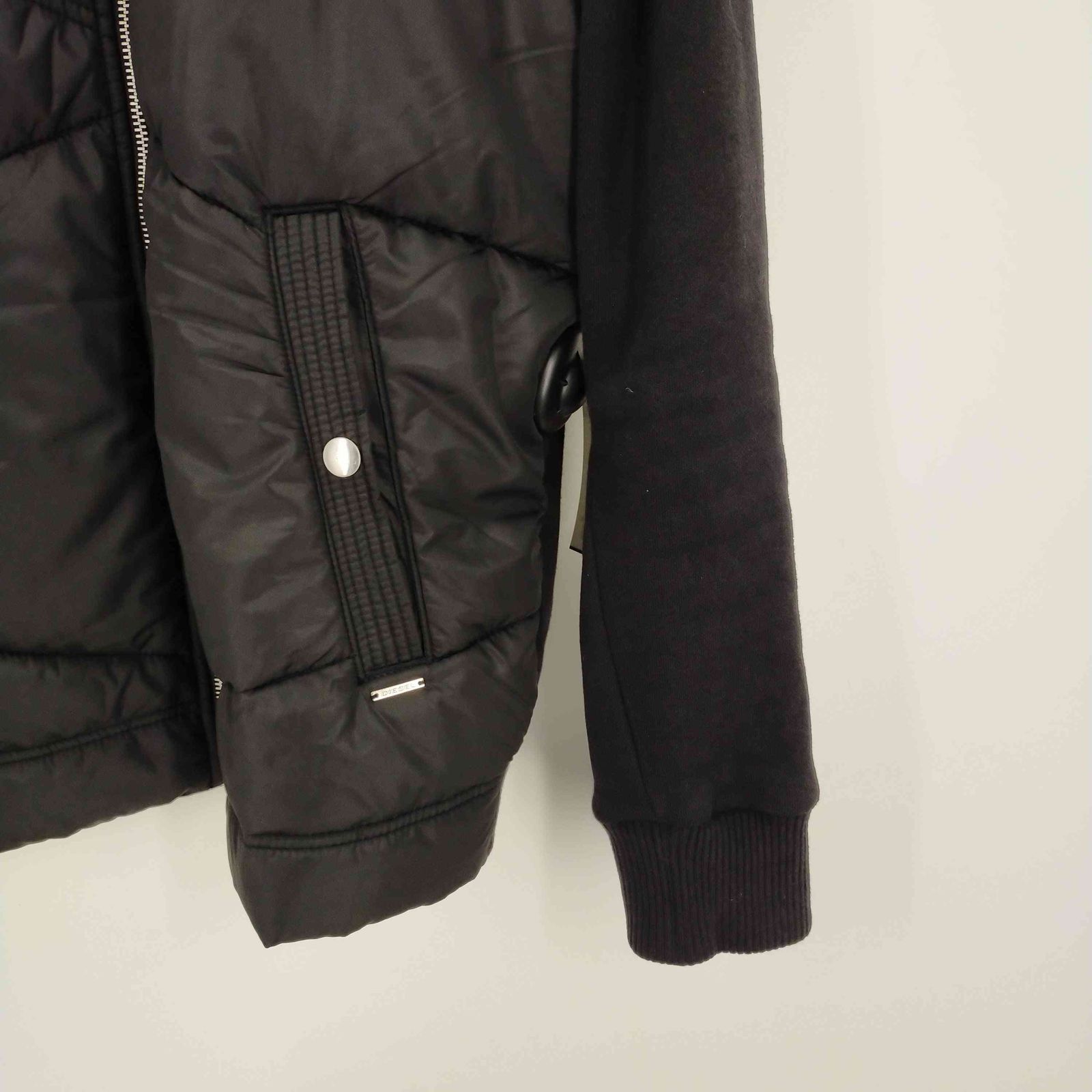 DIESEL 異素材ジップディテール ディーゼル DIESEL 異素材切替ジップパーカー メンズ import：S