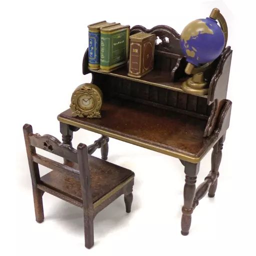 中古】おもちゃ クラシックブラウン ライティングデスク