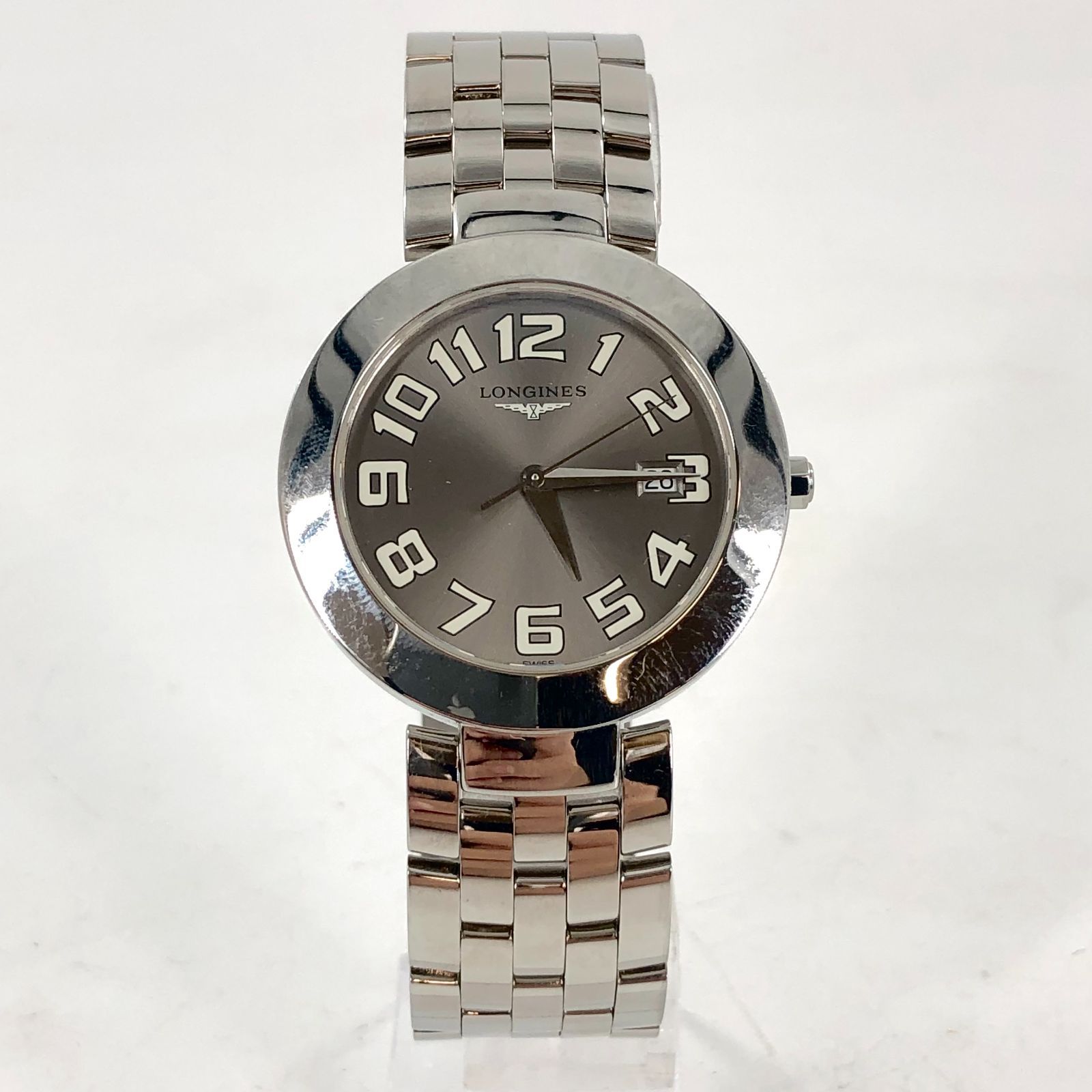 LONGINES ロンジン 時計 腕時計 SS QZ クオーツ ラウンド ゴールド 社外ベルト 稼働品 LONGINES ロンジン Grand Classic グランドクラシック L4.637.2 QZ⁄SS