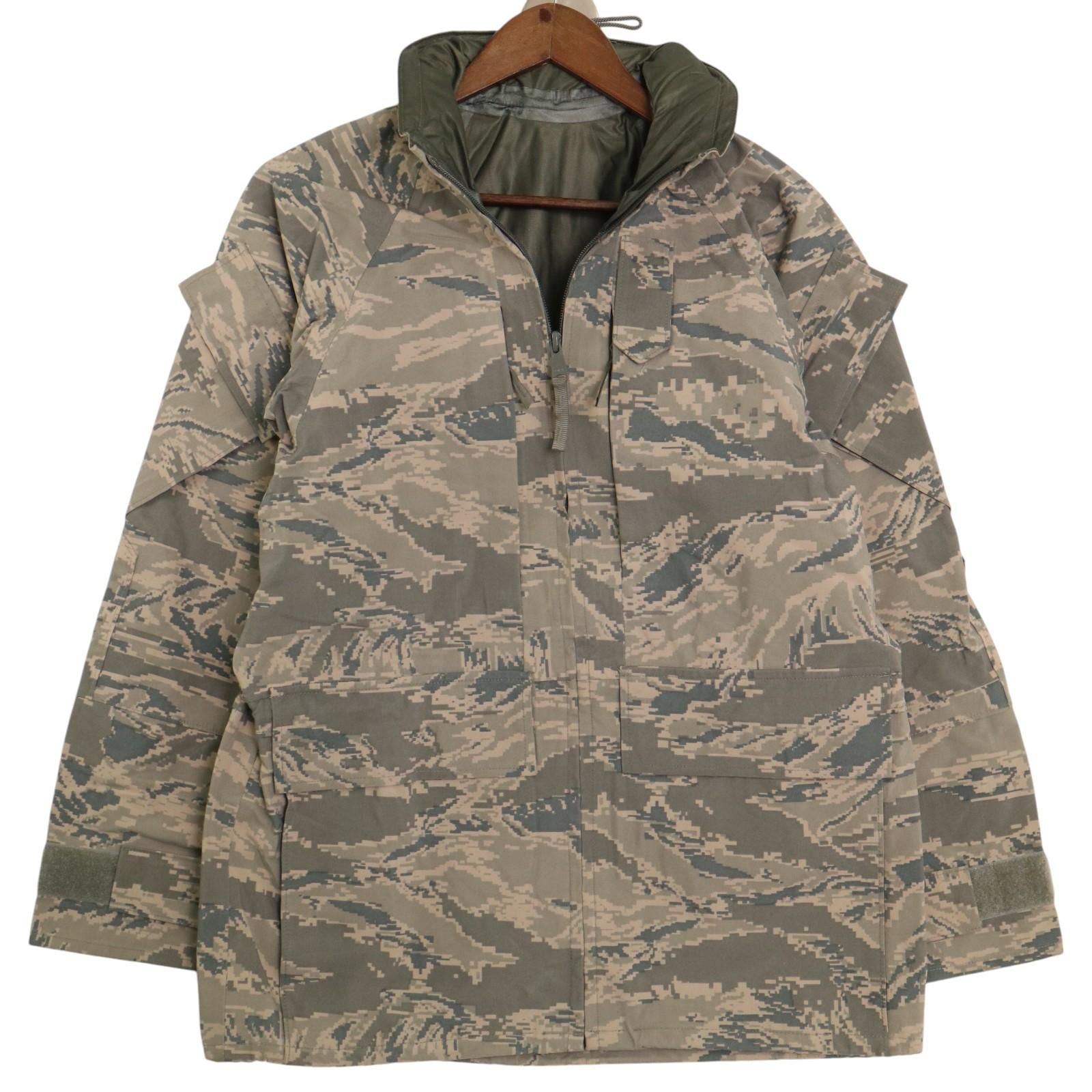 00年代 TENNESE APPAREL APECS GORETEX パーカージャケット ミリタリー ABUカモ グレー (メンズ X-SMALL SHORT) 中古 古着 A2941