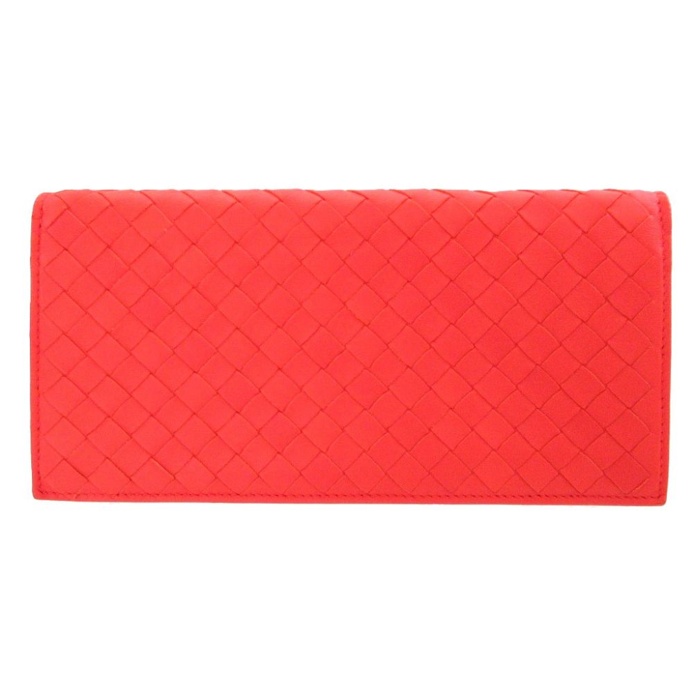 赤 2つ折り長財布