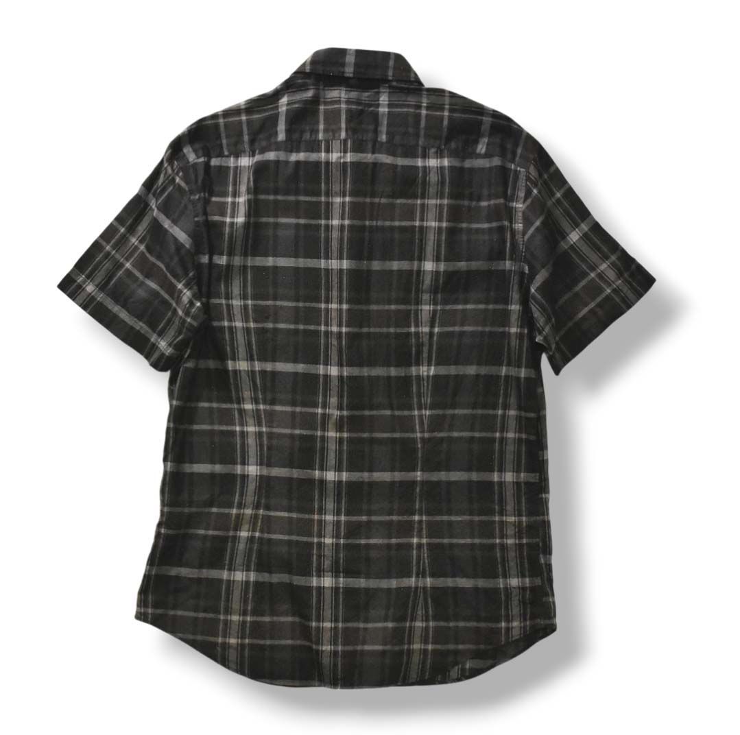 Paul SmithLIVE FASTER プリント半袖　ボタンダウンシャツ 美品】 ポールスミス PS Paul Smith 半袖 S／S ボタンダウン
