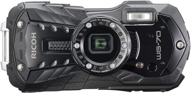 RICOH WG-70 ブラック リコー本格防水デジタルカメラ 14m防水