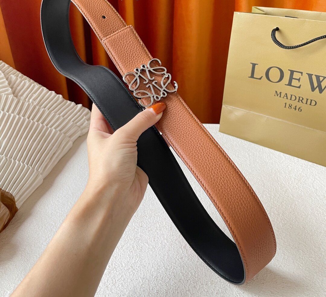 loewe ロエベ リバーシブル ベルト メンズ サイズ 105 ベルト幅4cm 
