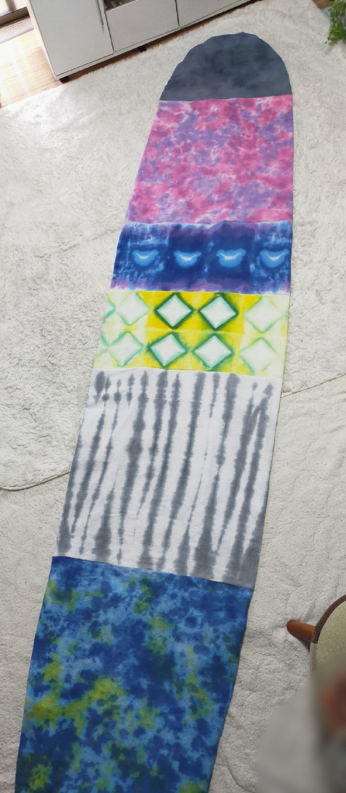 ロングボードカバー タイダイ染め