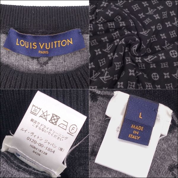 k*k様 【美品】Louis Vuitton 19AW ハーフ&ハーフ モノグラ 美品 ルイヴィトン LOUIS VUITTON ニット 19AW ハーフアンドハ