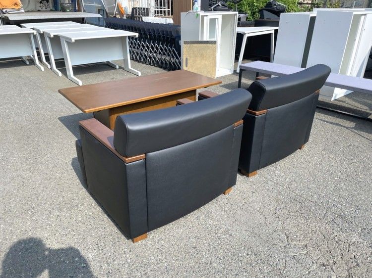 アウトレット品 コクヨ リブレラシリーズ 応接3点セット MLB-5M NT-92 ブラック