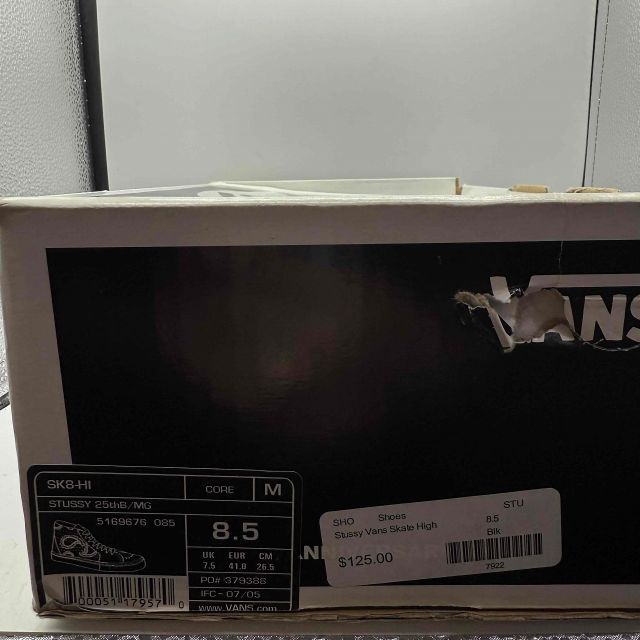 STUSSY VANS SK8-HI XXV SIZE-26.5cm ステューシー バンズ エスケイ8
