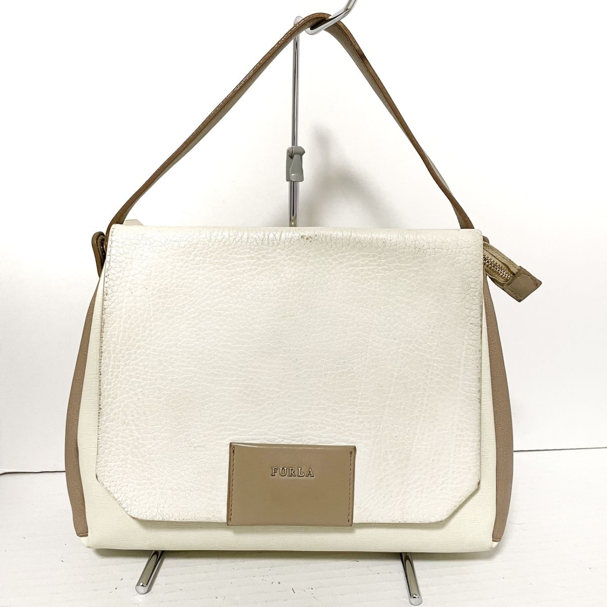 FURLA(フルラ) ハンドバッグ 白 レザー-