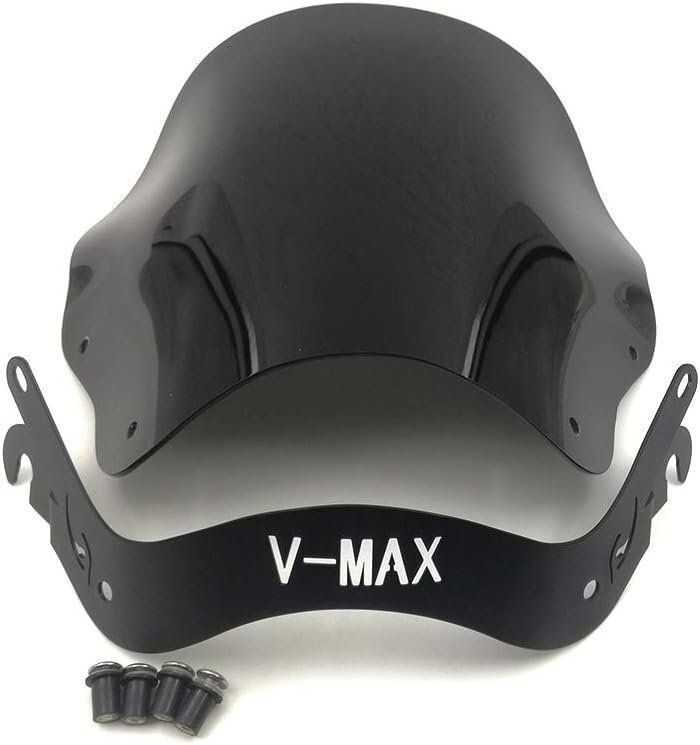 バイク用ウインドスクリーン 風防 ウインドシールド ブラケット セット バイク スクリーン For V-MAX VMAX 1200 1985-1986
