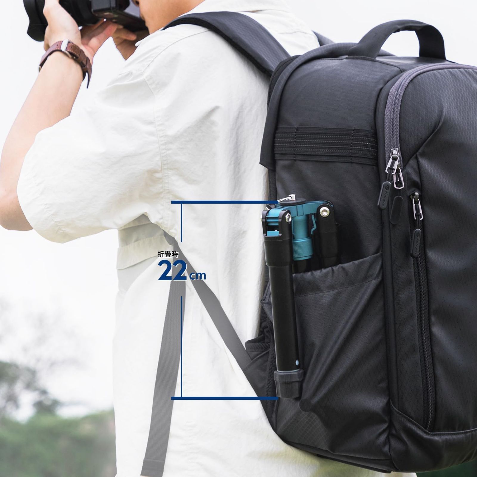  Fotopro 140 CM 旅行小型三脚 360 ° ボール ヘッド軽量コンパクト アルミニウム三脚カメラ電話マウント負荷 3 KG FY 810 ブルー 三脚 カメラアクセサリー