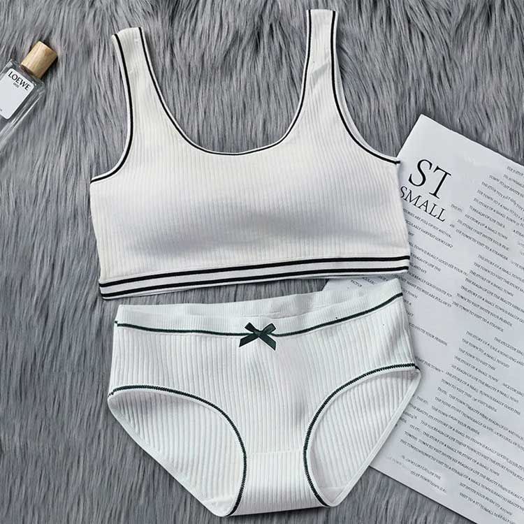 下着・アンダーウェア Smsb キッズ 無地 2点セット パッド付き 送料無料 レディース