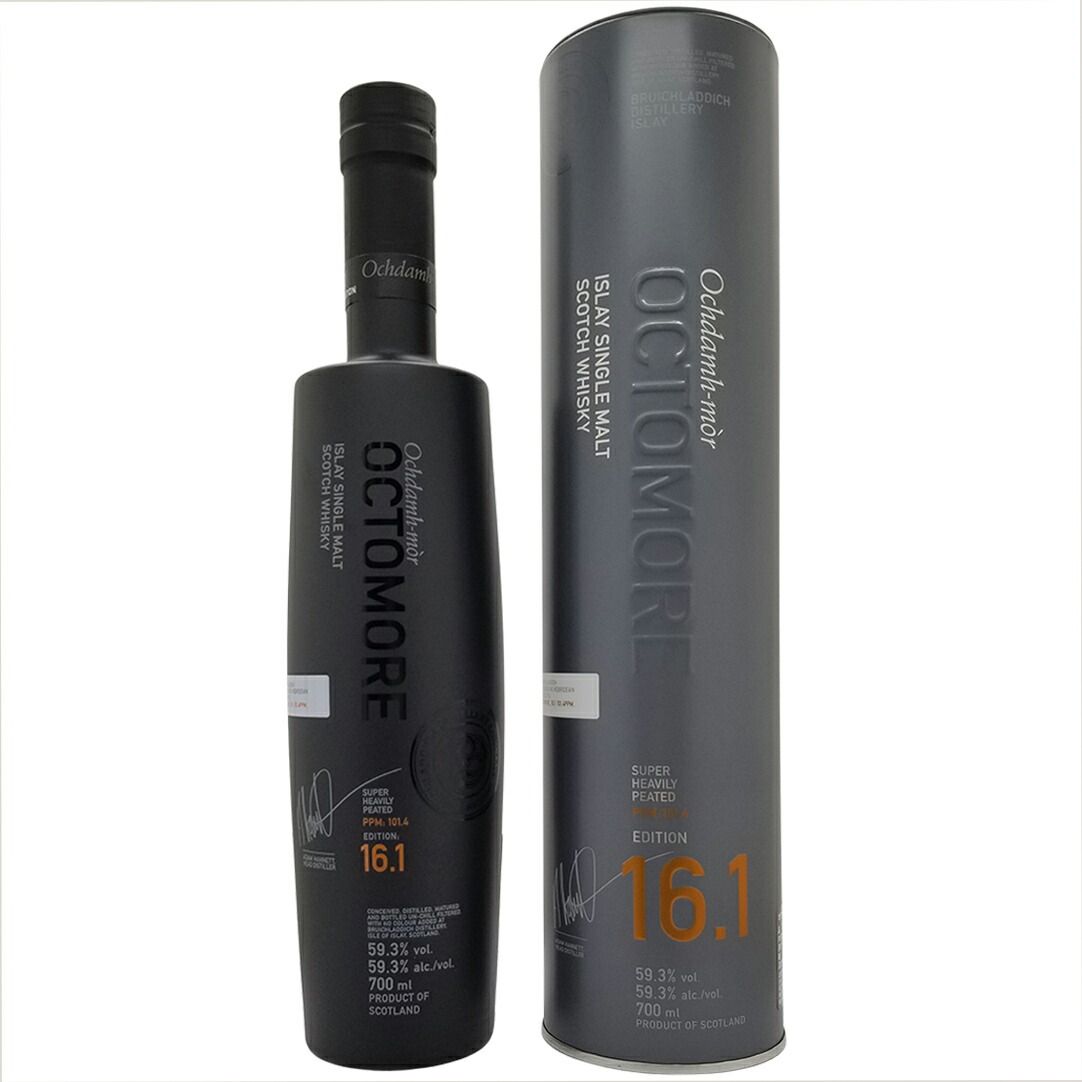 オクトモア エディション 16.1 スコティッシュ バーレイ シングル モルト スーパー ヘヴィリー ピーテッド 59.3度 700ml ウイスキー YCOTB2J0