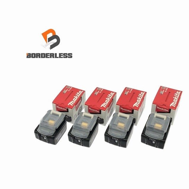 4個セット makita マキタ 14.4V 6.0Ah 純正リチウムイオンバッテリー BL1460B LITHIUM-ION 蓄電池 残量表示 雪マーク115856