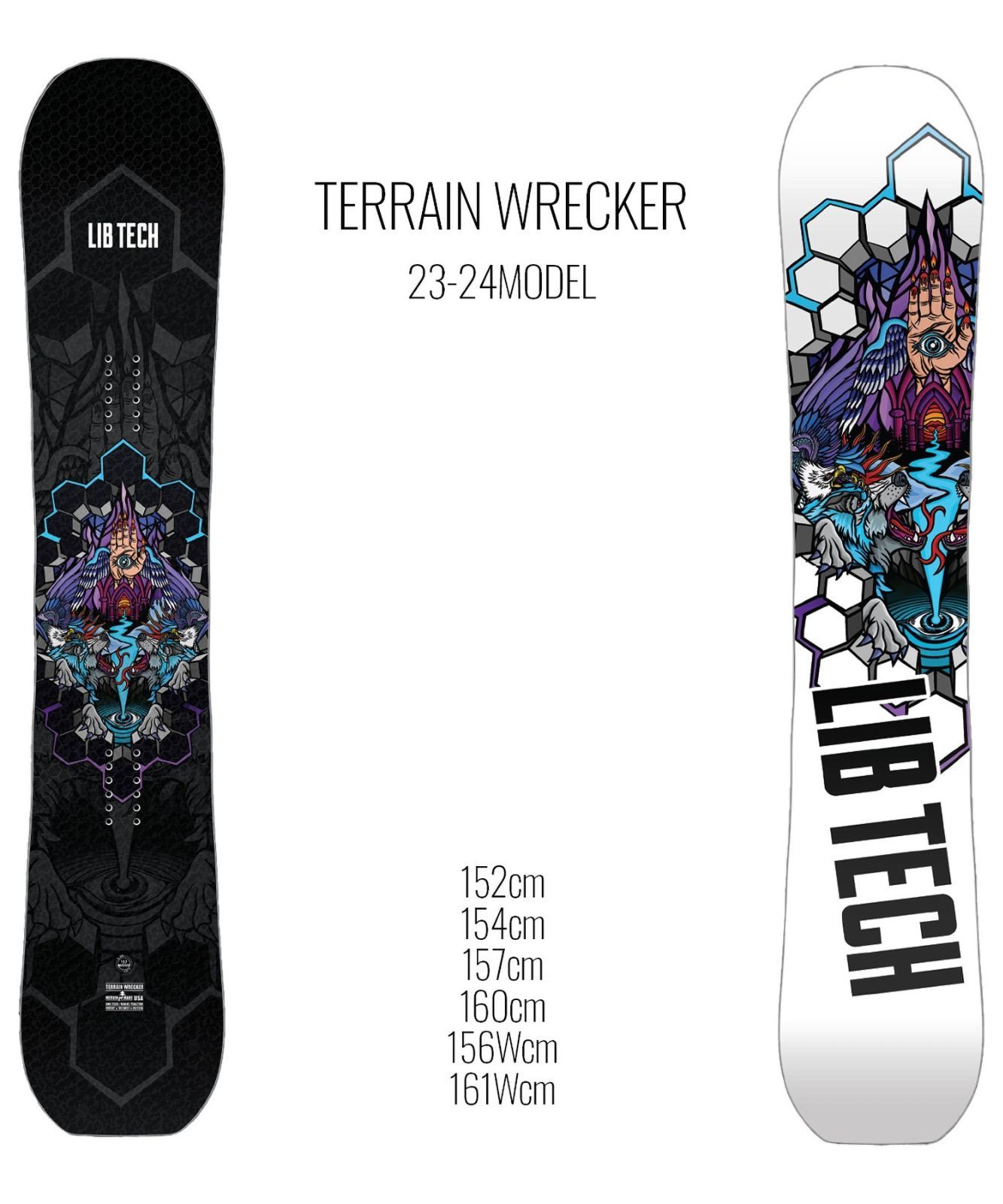 23-24 スノーボード LIB TECH TERRAIN WRECKER154 - ボード