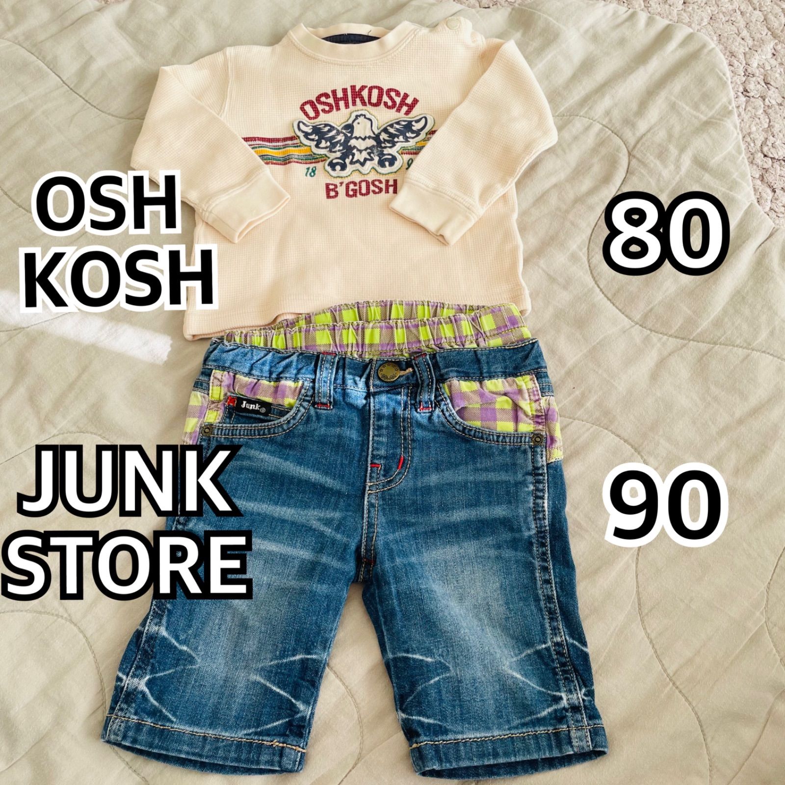 JUNK STORE ハーフパンツ デニム 80 F.O.KIDS - パンツ