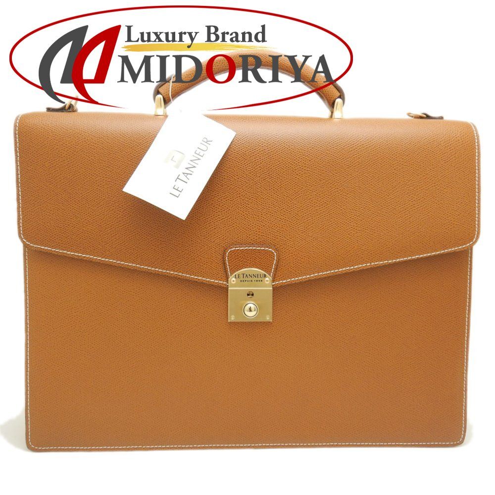 LE TANNEUR ブラウン レザー ビジネスバッグ LE TANNEUR ルタヌア