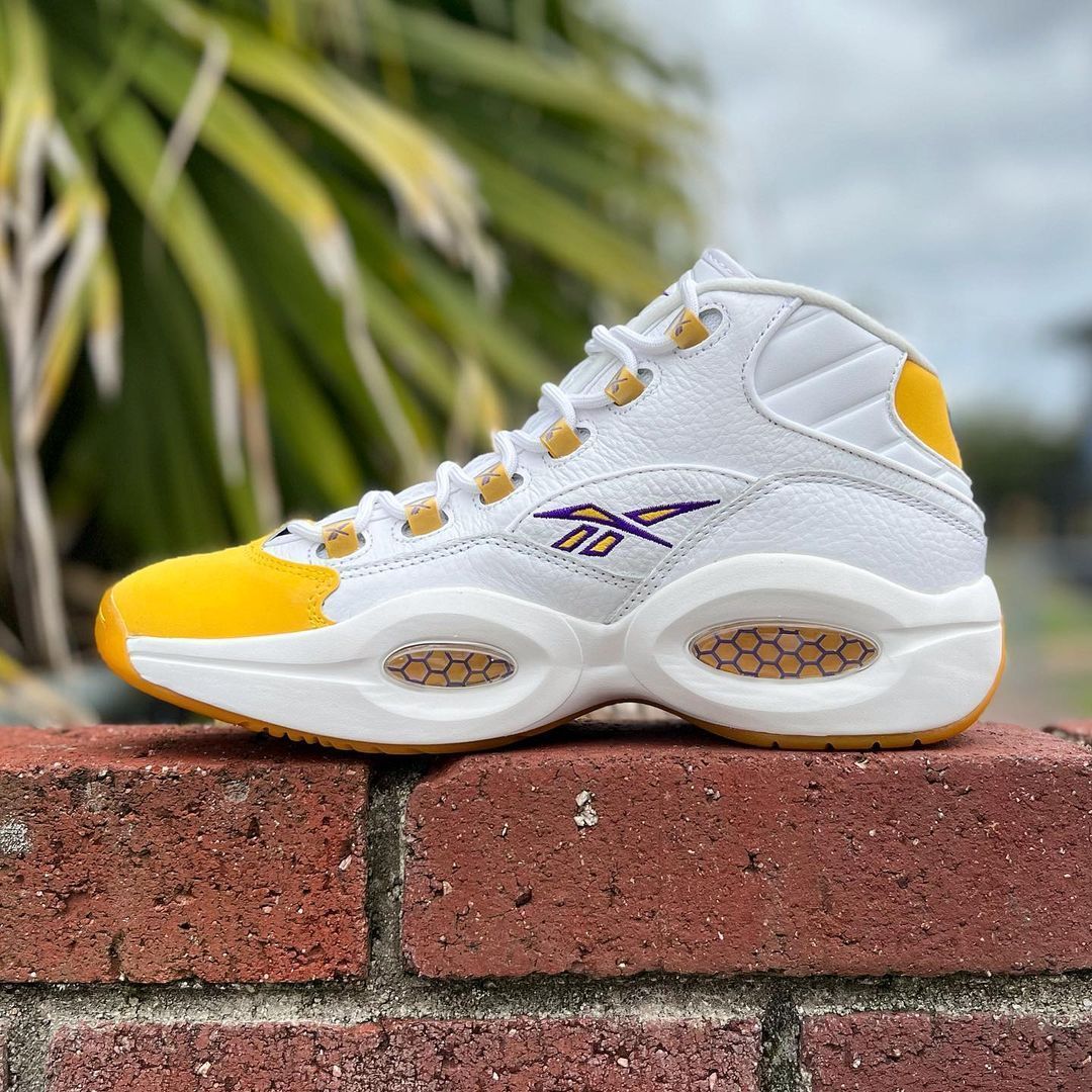 REEBOK QUESTION MID 'YELLOW TOE' 'LAKERS' 'KOBE' リーボック クエスチョン ミッド コービー  レイカーズ 【MEN'S】 white/yellow-ultraviolet FX4278 - メルカリ