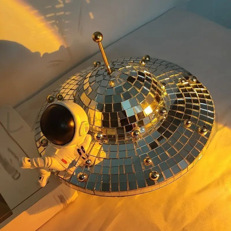 宇宙 UFO ミラーボール オブジェ 装飾 オーナメント