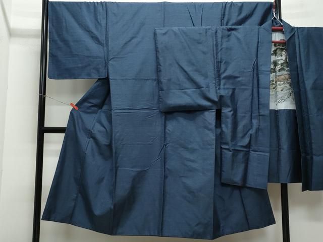 平和屋着物●男性 本場大島紬 アンサンブル 100亀甲 総詰め 正絹 CAAY2803vf