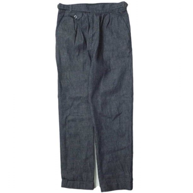 KENNETH FIELD ケネスフィールド 日本製 DENIM GURKHA TROUSERS デニム