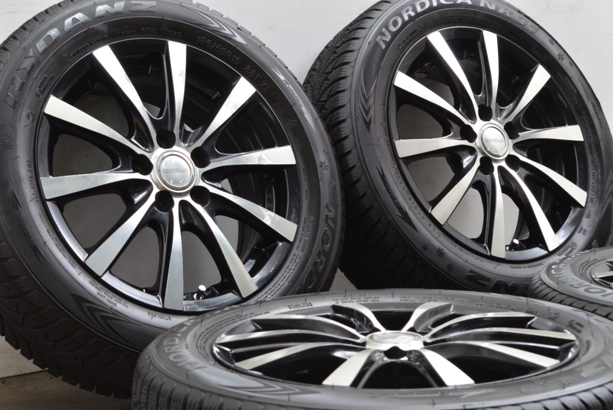 美品　シエンタ　バリ山　スタッドレス　170系　185 60 R15 倉庫保管 美品シエンタバリ山スタッドレス170系185 60 R15 倉庫保管