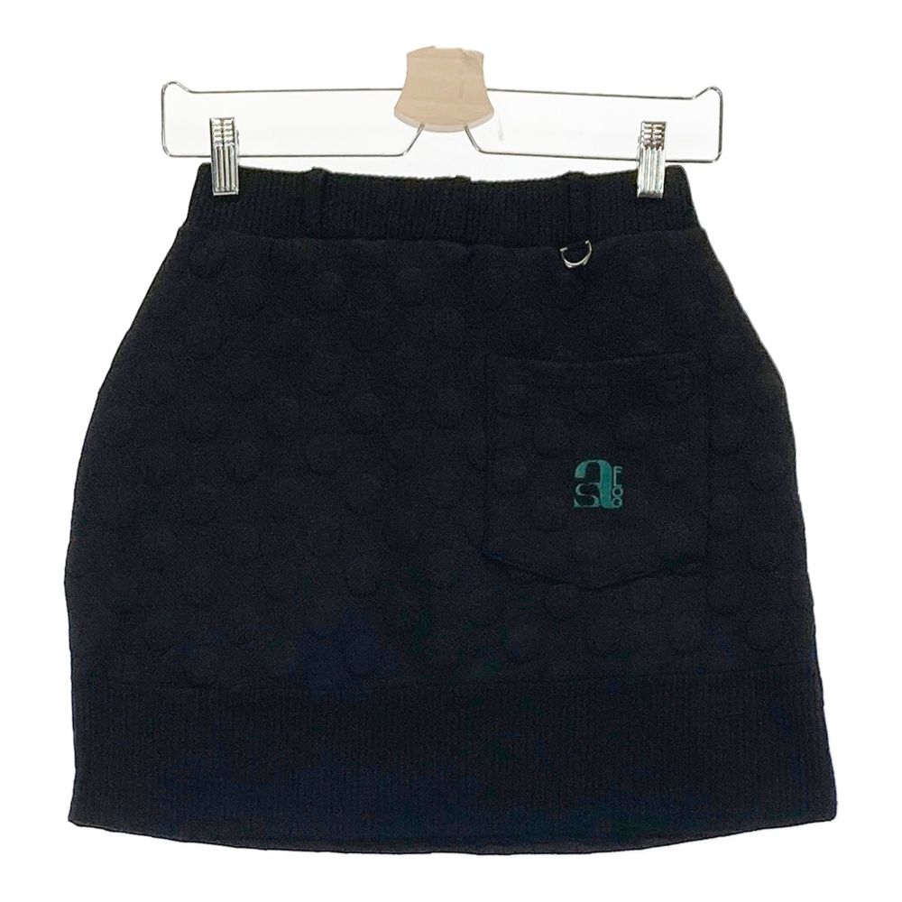 ブラックインナー付きスカート インナー付きリブニットスカート【WCJ