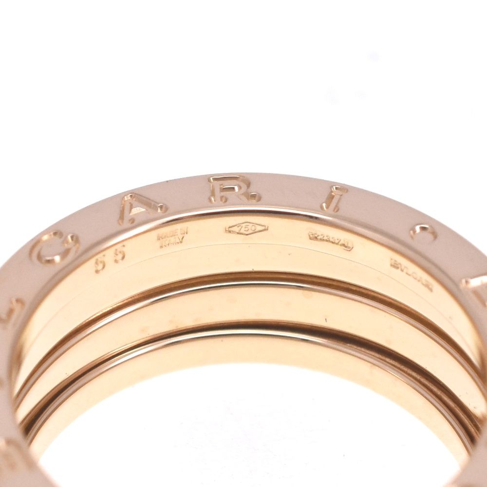 ブルガリ BVLGARI B-Zero1 リング サイズ55 JP15 K18YG メンズ き S 139272