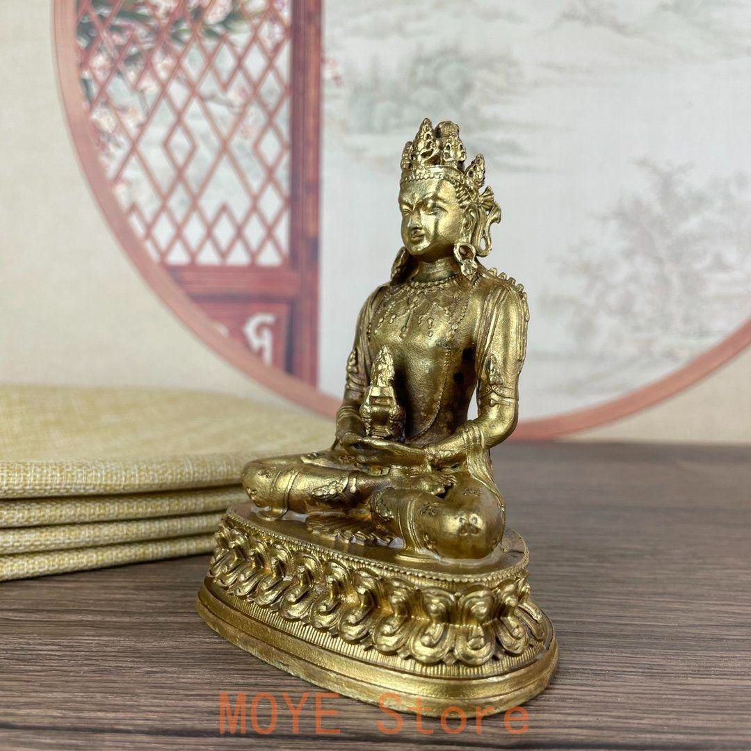仏教美術 銅像 仏像 長寿仏 辟邪 開運 招財 置物 風水 工芸品