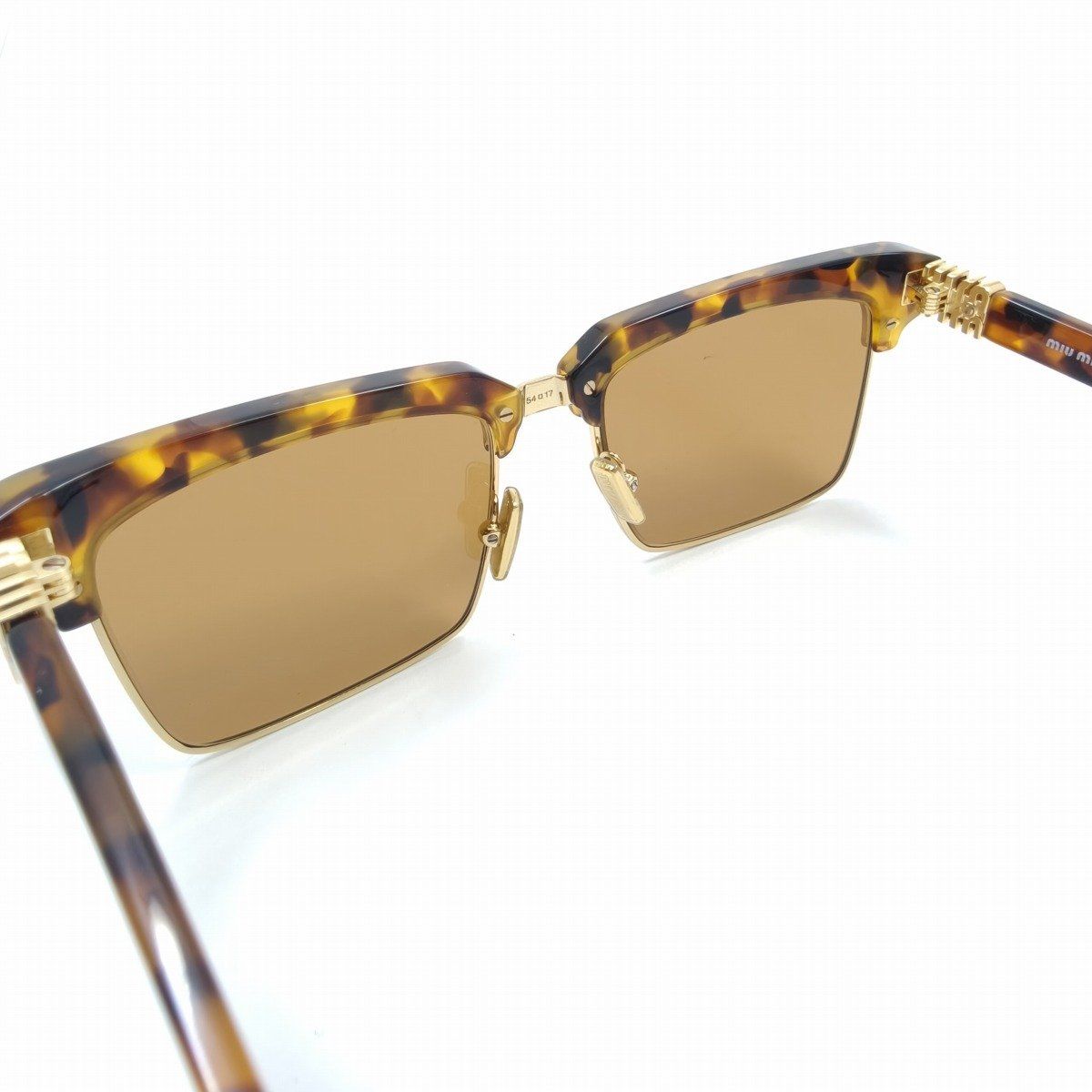 MIU MIU ミュウミュウ ランウェイ サングラス SMU10Z キャメル