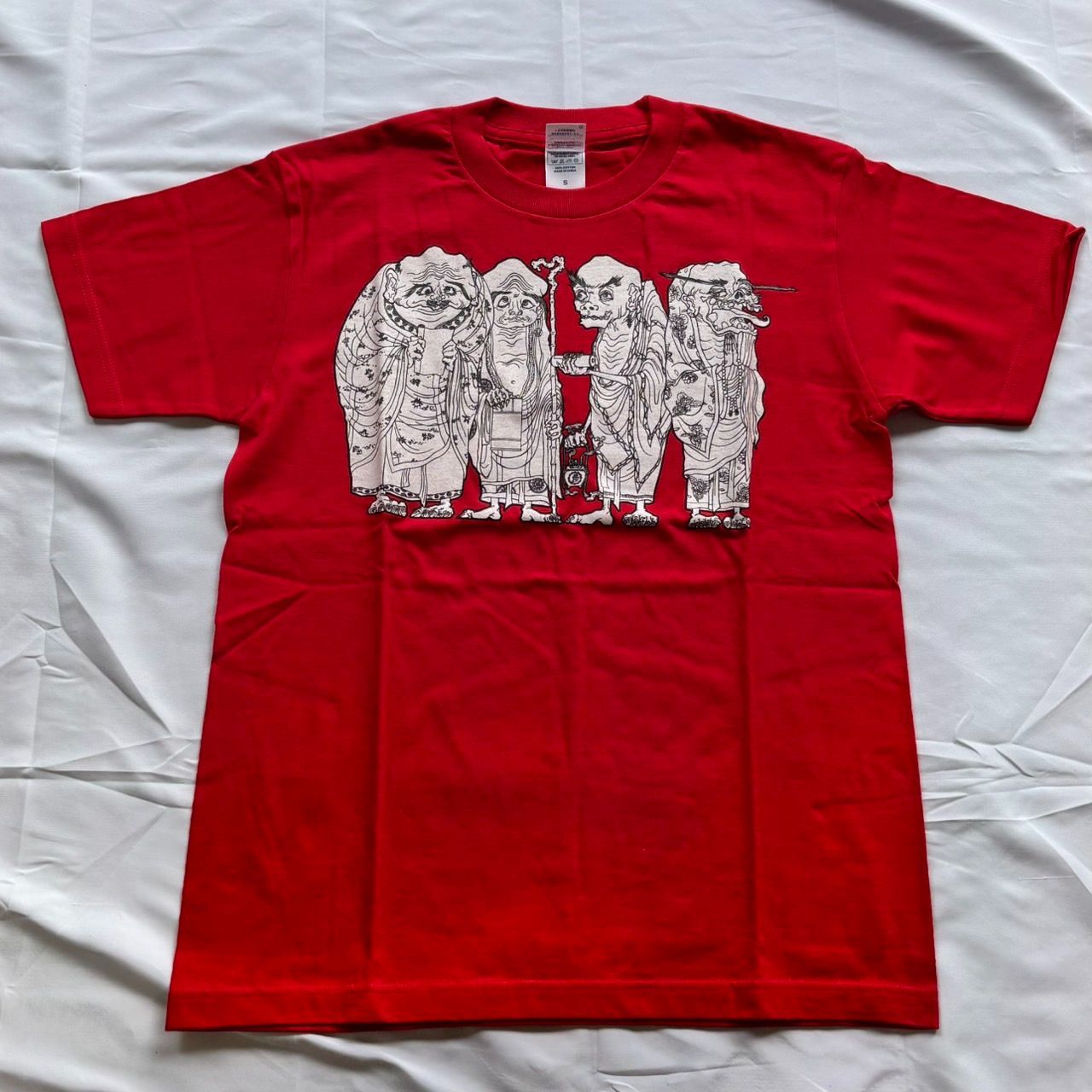 TAKASHI MURAKAMI 村上隆 多目羅漢 半袖Ｔシャツ ホワイト The 500 Arhats MORI ART MUSEUM 森美術館 コットン サイズM 美品 中古 4b000903 TAKASHI MURAKAMI 村上隆 多目羅漢 半袖Tシャツ ホワイト The