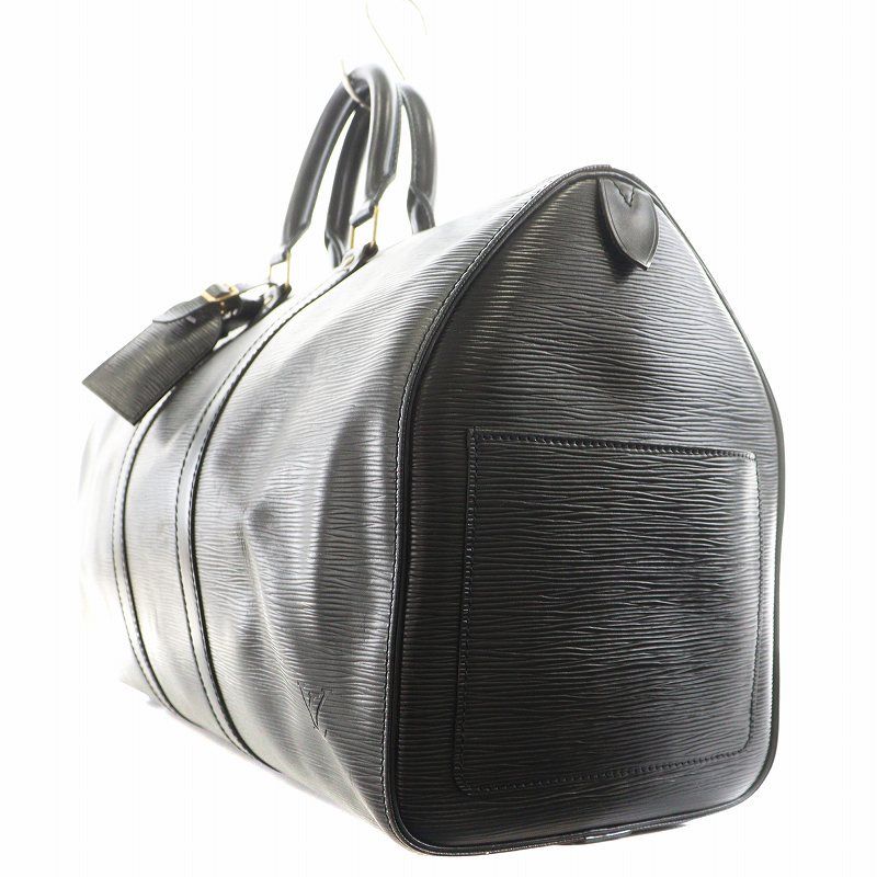 ルイヴィトン LOUIS VUITTON キーポル45 エピ ノワール ボストンバッグ 