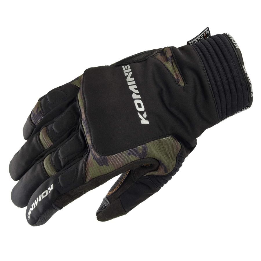 コミネ(KOMINE) バイク用 グローブ ウインターグローブ-カルタゴ Black/Wood Camo XL GK-801 1010 秋冬春向け