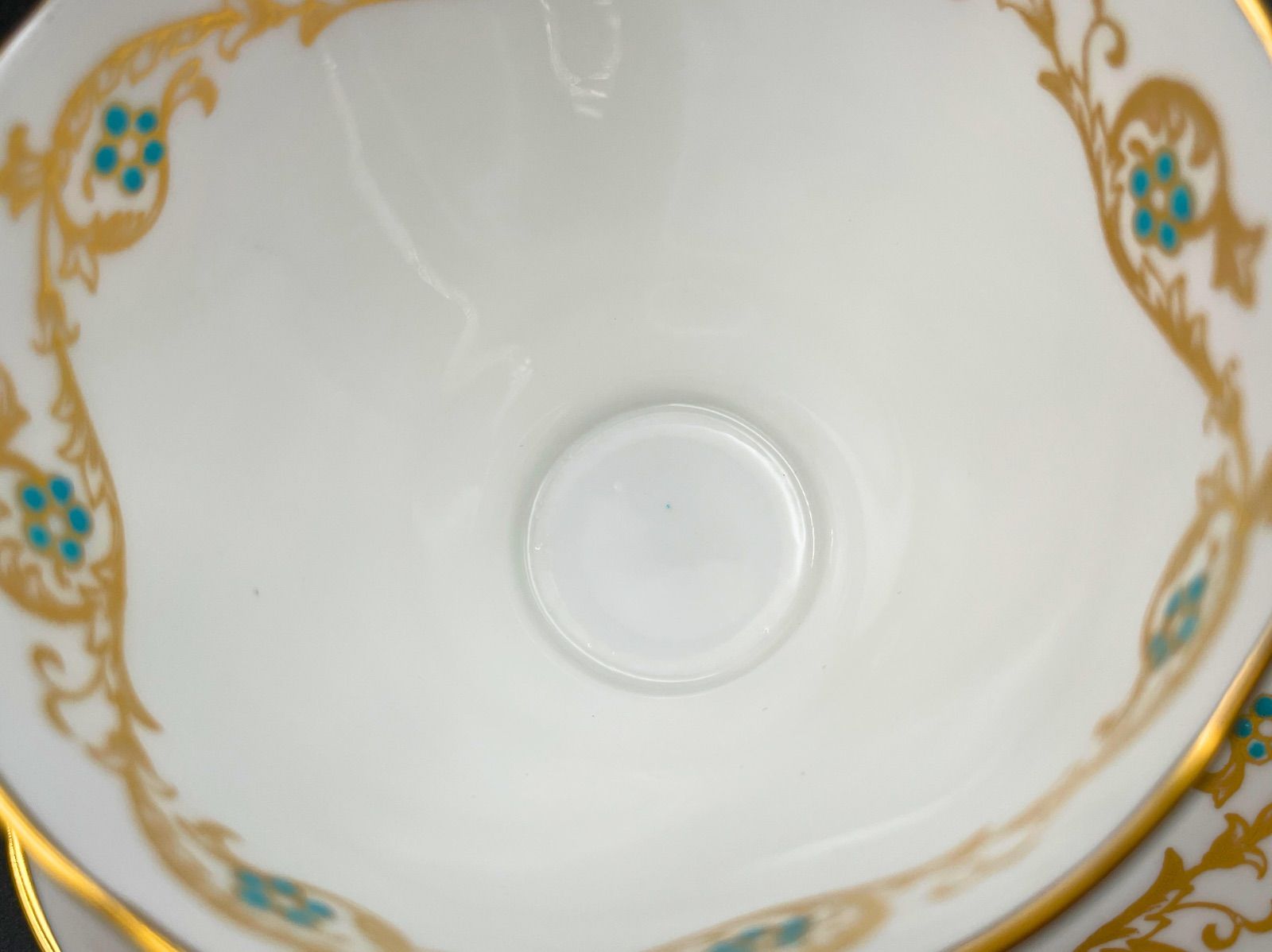 専用 中国清時代 青花花鳥図大皿 直径26.4㎝ 東Y7-0903⭐︎2F
