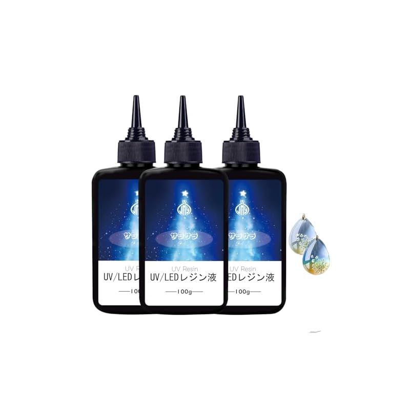 JieMinya レジン液 大容量 300g UV-LED対応 ハードタイプ 高透 低刺激性 急速硬化 黄変なし DIY手作り装飾 0