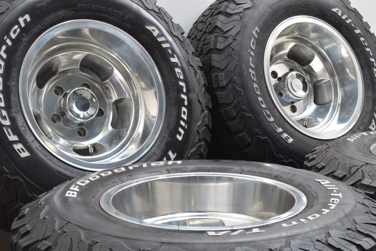 程度良好品】US MAGS INDY U101 15in 10J -50 PCD139.7 BFグッドリッチ 