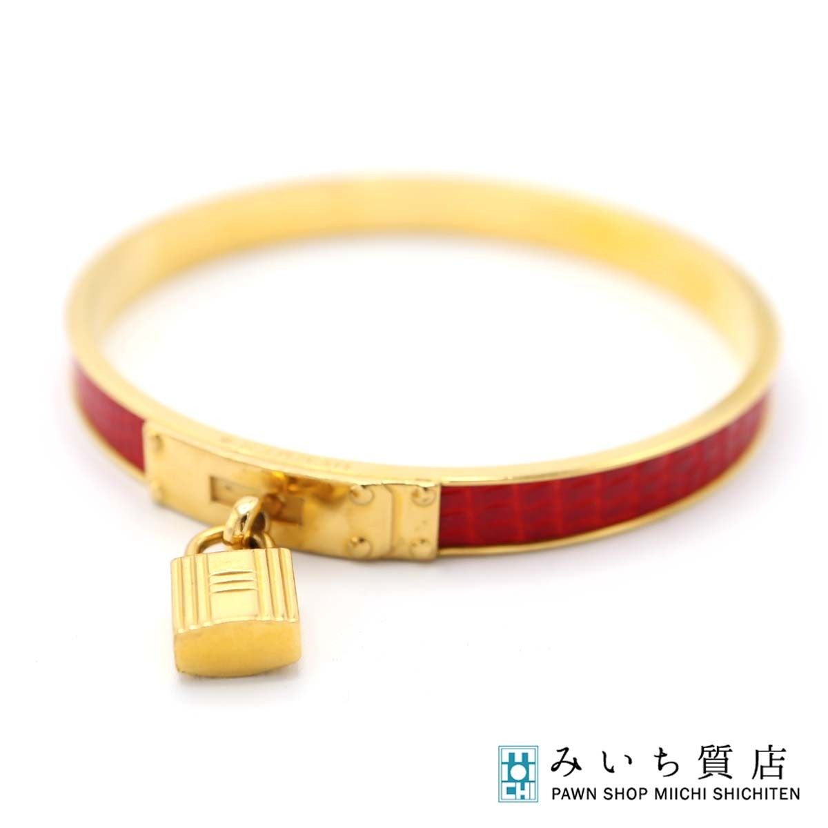 HERMES エルメス ケリー バングル ブレスレット カデナ金具 箱付き