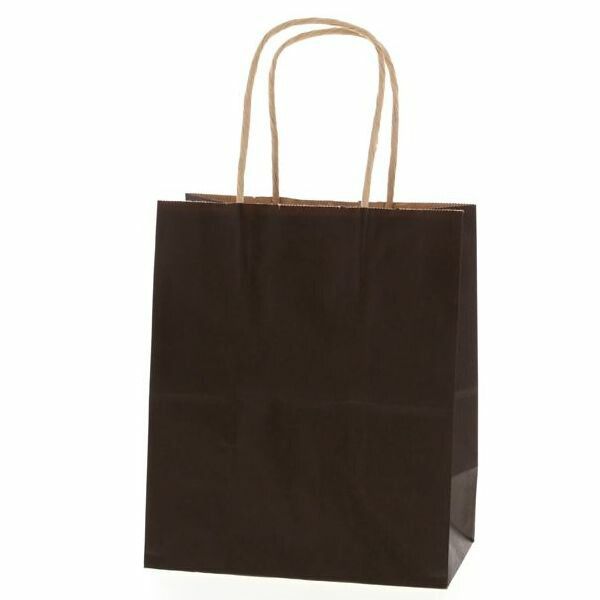 まとめ買い シモジマ HEIKO 手提げ紙袋 25チャームバッグ 25CB 21-12 未晒 焦茶C 50枚 幅210×マチ120×高250mm 003266303 ×3セット